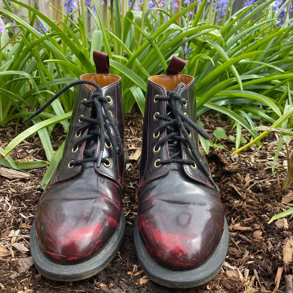 Dr. Martens Emmeline Patent Leather Boots